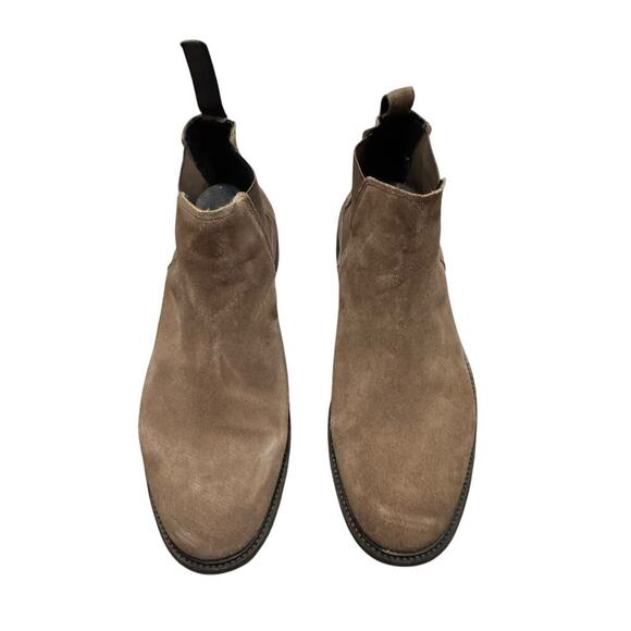 AllSaints Men\'s Taupe Harley Chelsea Suede Pull-On Boot Size 45/ US 12 NWOB main image 5